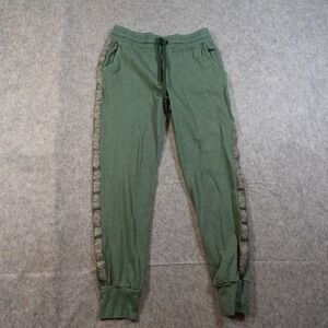 Sundry Joggers Womens Small 1 Green Side Stripe Pull On Sweatpants Athleisure